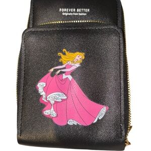 Sleeping beauty crossbody phone purse